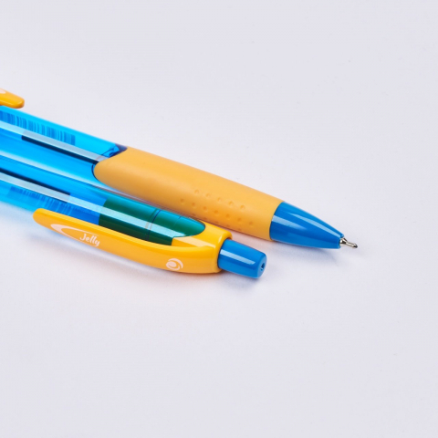 Pix cu gel Herlitz Jelly 0.7 mm culoare scriere albastru diverse culori [5]