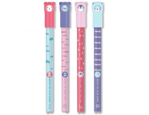 Rechizite școlare - Pix cu gel Adorable pet capac totem Emoji 0.5mm M&G culori diferite