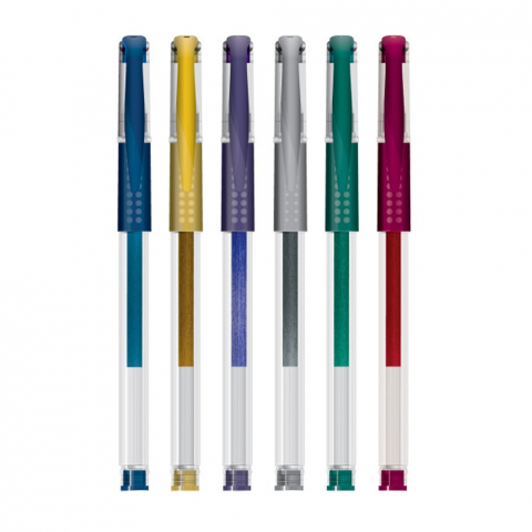 Pix cu gel culori metalizate 6/set S Cool Collection [1]