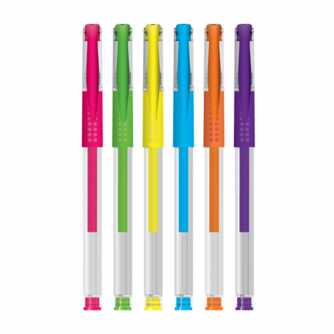Pix cu gel culori neon 6/set S Cool Collection [1]