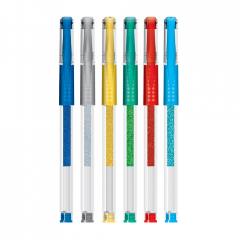 Pix cu gel sclipici multicolor 6/set S Cool Collection [1]
