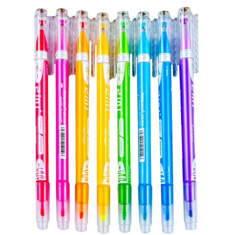 Pix cu gel + text marker 2 capete 6 buc /set [1]