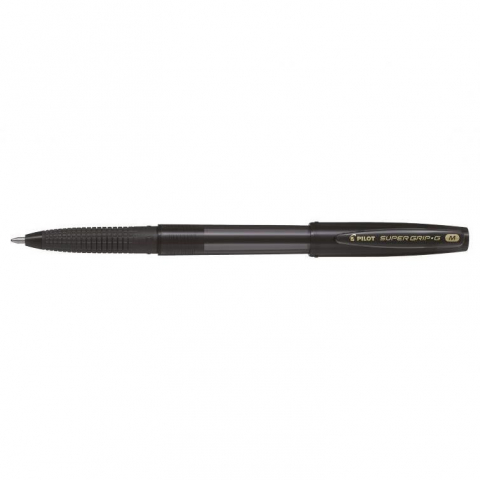 Birotică și accesorii birou - Pix cu grip Pilot Supergrip G negru varf mediu