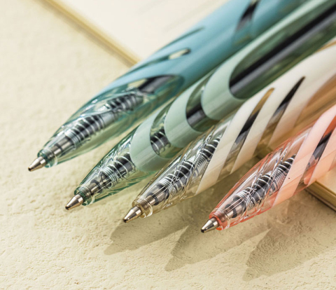 Pix cu mecanism 0.7 mm mina albastra culori pastel Deli [5]