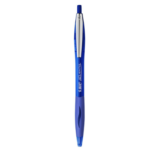 Pix cu mecanism 1.0 mm albastru Atlantis Clic Soft Bic [1]