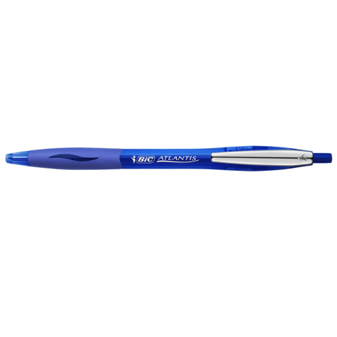 Instrumente de scris - Pix cu mecanism 1.0 mm albastru Atlantis Clic Soft Bic
