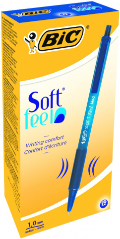 Pix cu mecanism albastru 0.4 mm Soft Feel BIC [2]