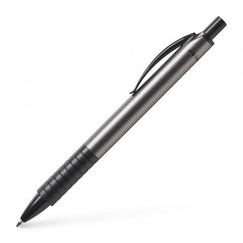 Promoții de Toamnă - Pix cu mecanism gri antracit mina albastra Faber-Castell