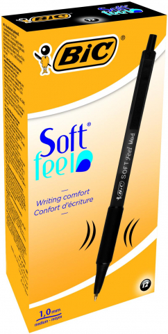 Pix cu mecanism negru 0.4 mm Soft Feel BIC [2]
