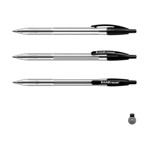 Pix retractabil ErichKrause R-301 Matic Classic negru 1.0 mm [1]