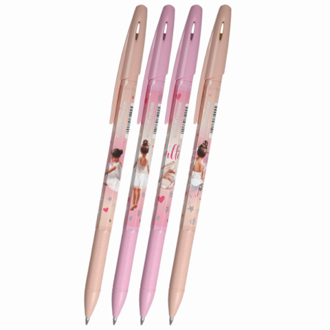 Instrumente de scris - Pix cu mecanism R-301 Stick&Grip Pointes 0.7 albastru ErichKrause