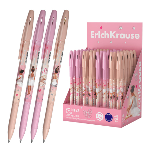 Pixuri - Pix cu mecanism R-301 Stick&Grip Pointes 0.7 albastru ErichKrause