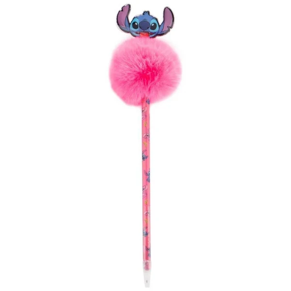 Noutăți Librăria Compas - Pix cu pom-pom roz Disney Lilo & Stitch