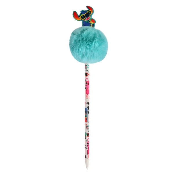 Noutăți Librăria Compas - Pix cu pom-pom turcoaz Disney Lilo si Stitch