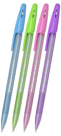 Pixuri - Pix cu bila Erich Krause R-301 Stick Spring mina albastra 0.7mm diverse culori