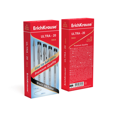 Pix cu bila ErichKrause ULTRA 10 Stick Classic 0.7 mm negru [1]