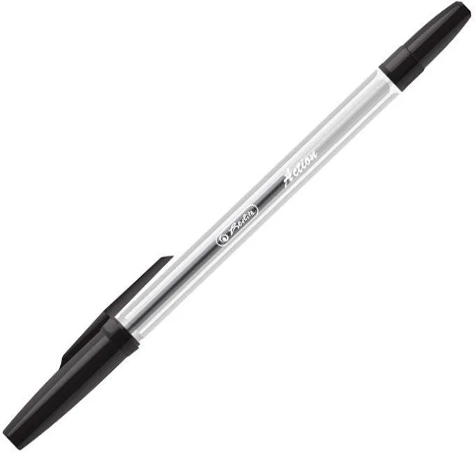 Promoții de Toamnă - Pix unica folosinta Action negru 0.7 mm Herlitz