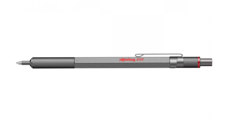 Rechizite școlare - Pix retractabil Rotring 600 corp Dark Stone 0.7 mm