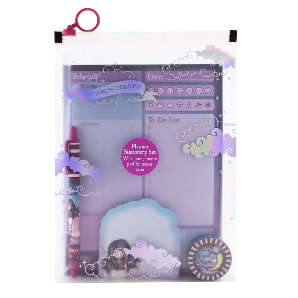 Articole pentru copii - Set planificator si accesorii Gorjuss Little Storm Cloud 52 file