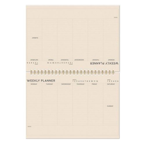 Planner saptamanal spiralat 55 file Vintage Lily [2]