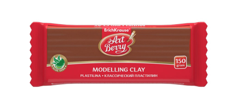 Artă și creativitate - Plastelina artberry cu aloe vera 150g maro erich 46454