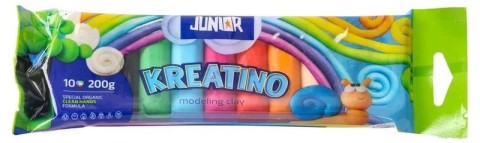 Artă și creativitate - Plastilina 10 culori 200 g Keratino