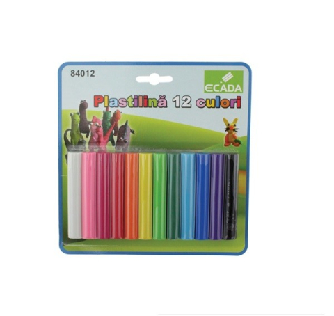 Plastilină - Plastilina 12 culori Ecada