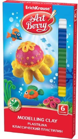 Plastilină - Plastilina cu aloe vera artberry+cutit 6cul/set skl021