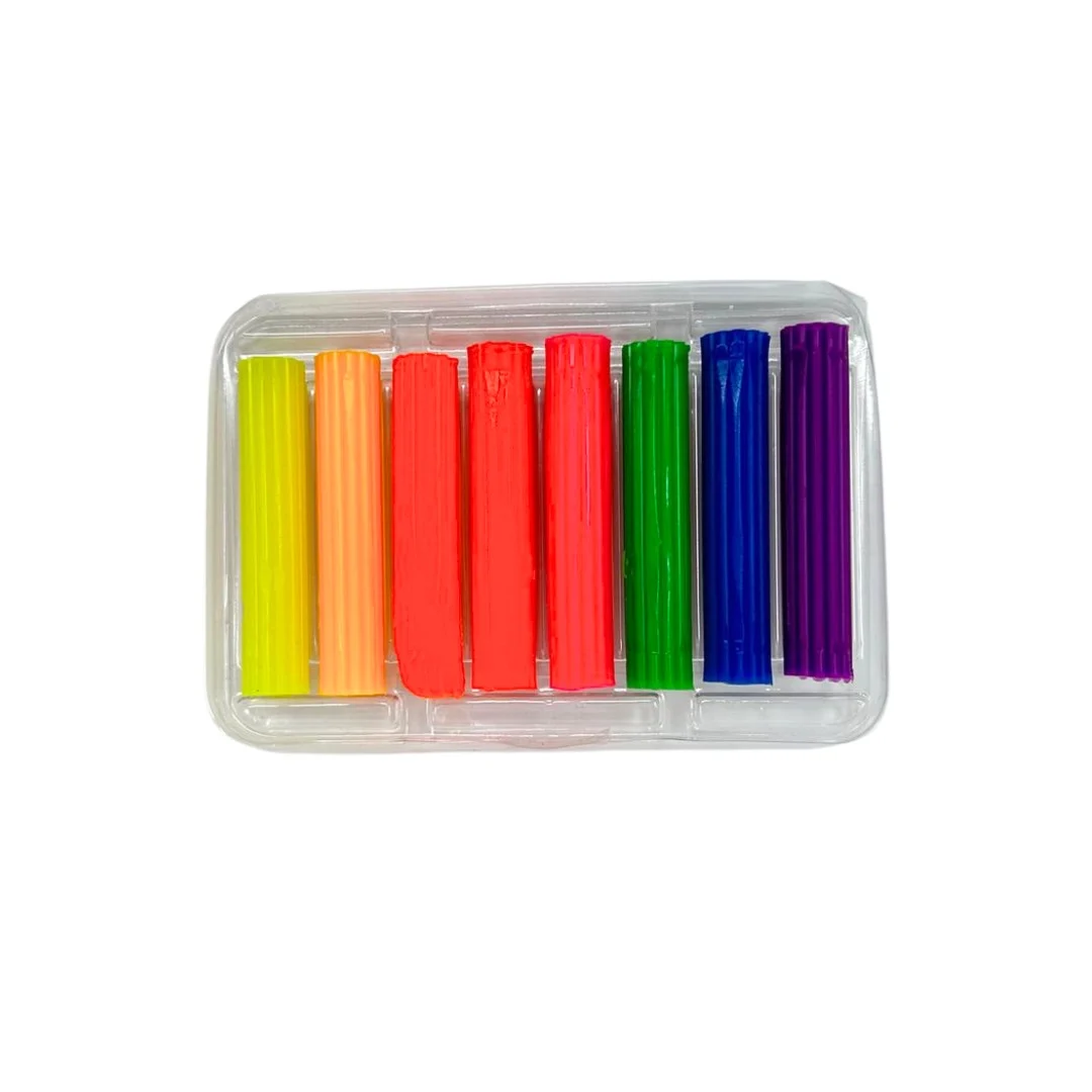 Plastilina set 8 culori neon Herlitz [1]
