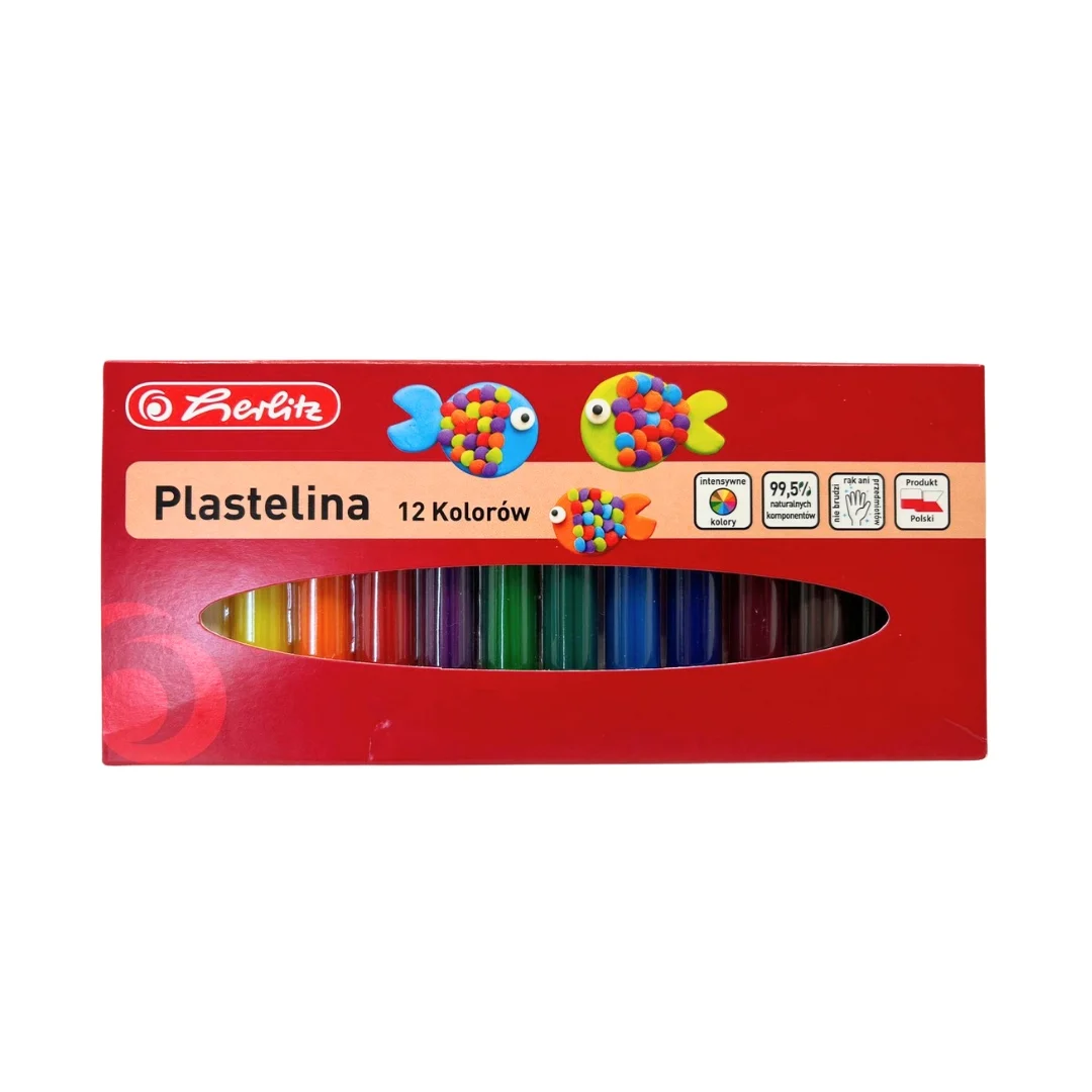 Plastilină - Plastilina set 12 culori Herlitz