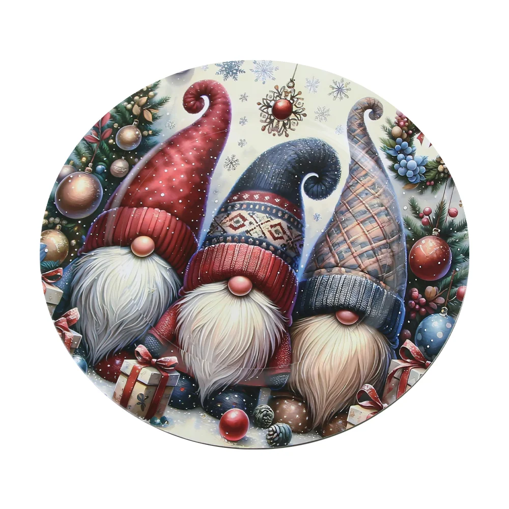 Noutăți Librăria Compas - Platou de Craciun din plastic 33cm spiridusi