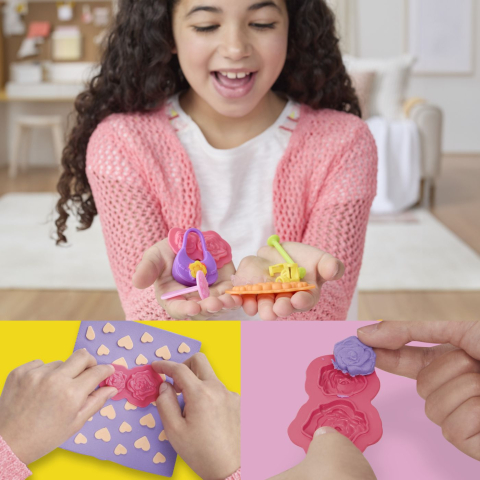 PLAY DOH BARBIE SET PLASTELINA CREATII VESTIMENTARE FLORALE [5]