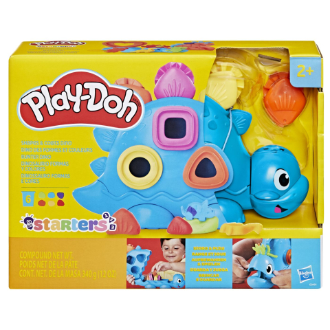 Jucării creative și senzoriale - PLAY DOH JUCARIE CU ACTIVITATI DINOZAUR CU FORME SI CULORI