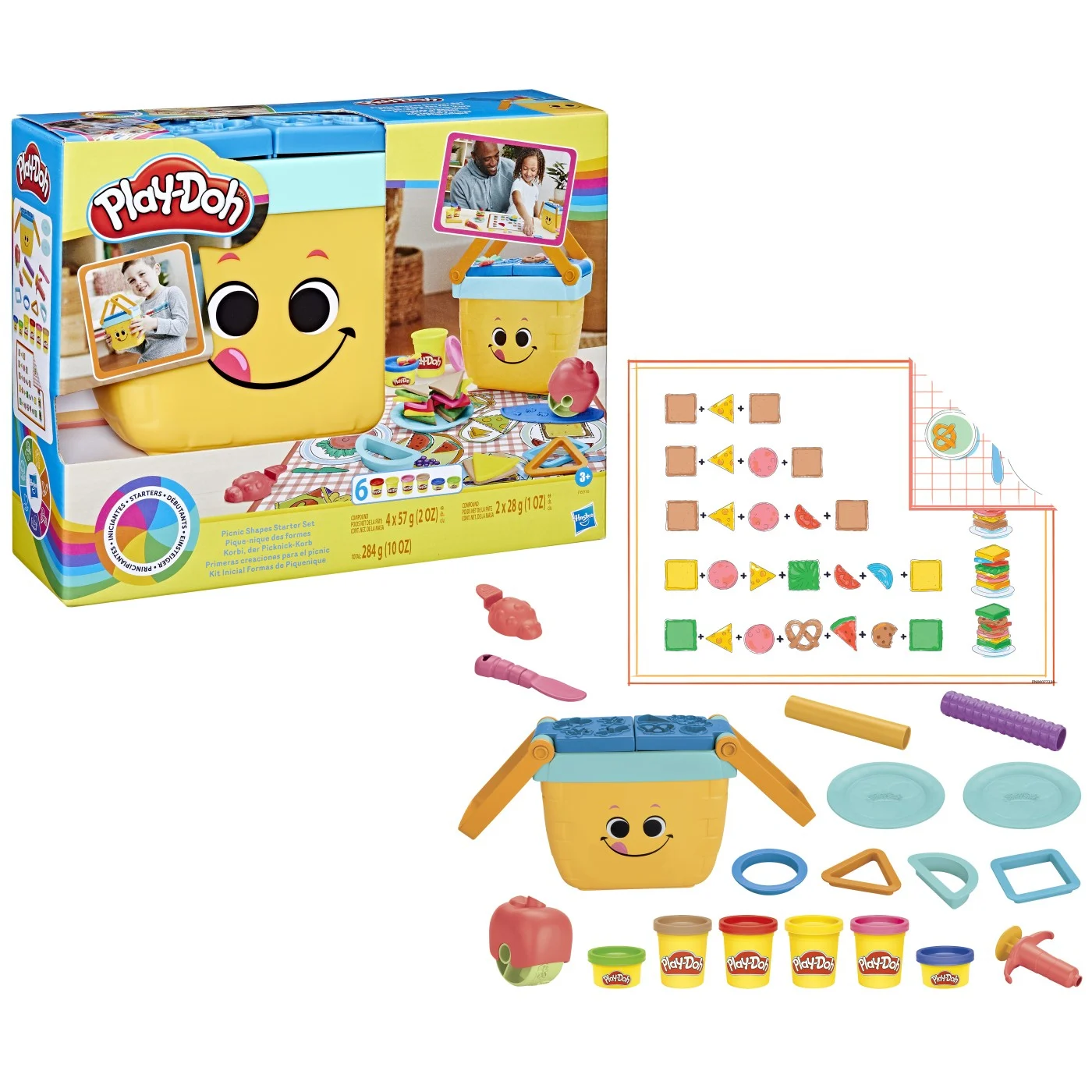 Plastilină și nisip kinetic - Play-Doh Set Picnic si Forme