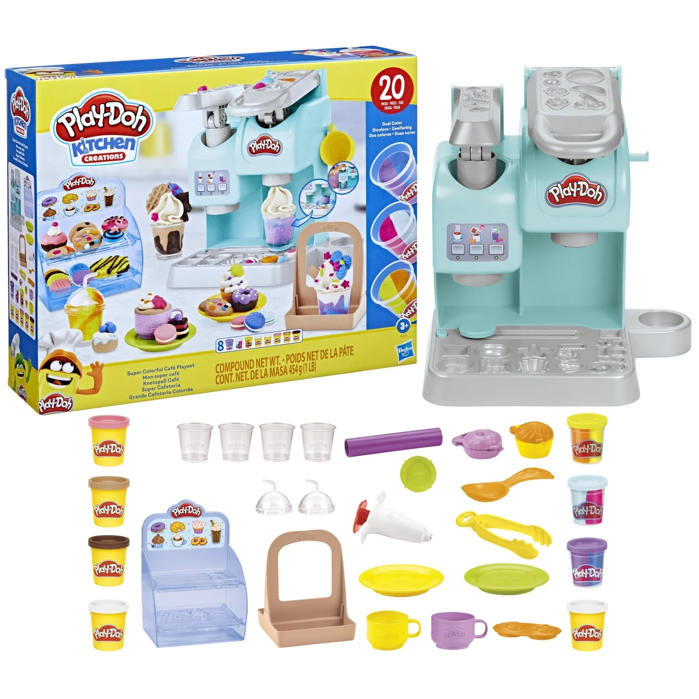 Plastilină și nisip kinetic - PlayDoh Set Cafenea