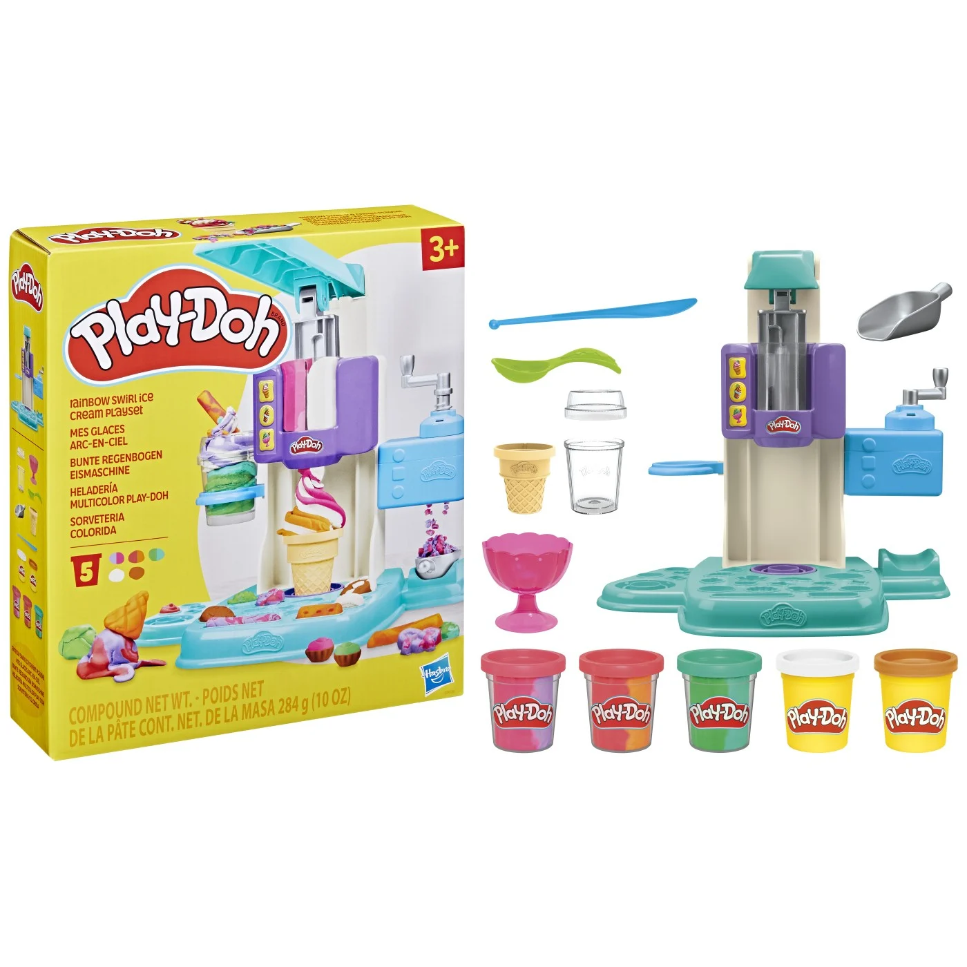 Plastilină și nisip kinetic - PlayDoh Set Inghetata