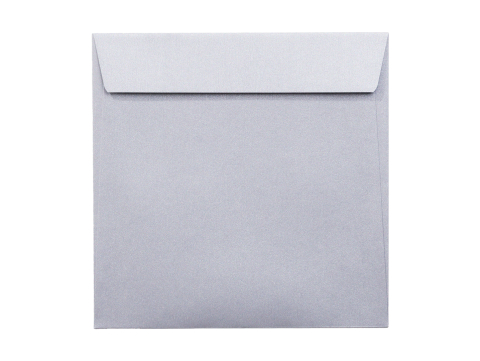 Plicuri - Plic patrat siliconic argintiu 14x14 cm Daco