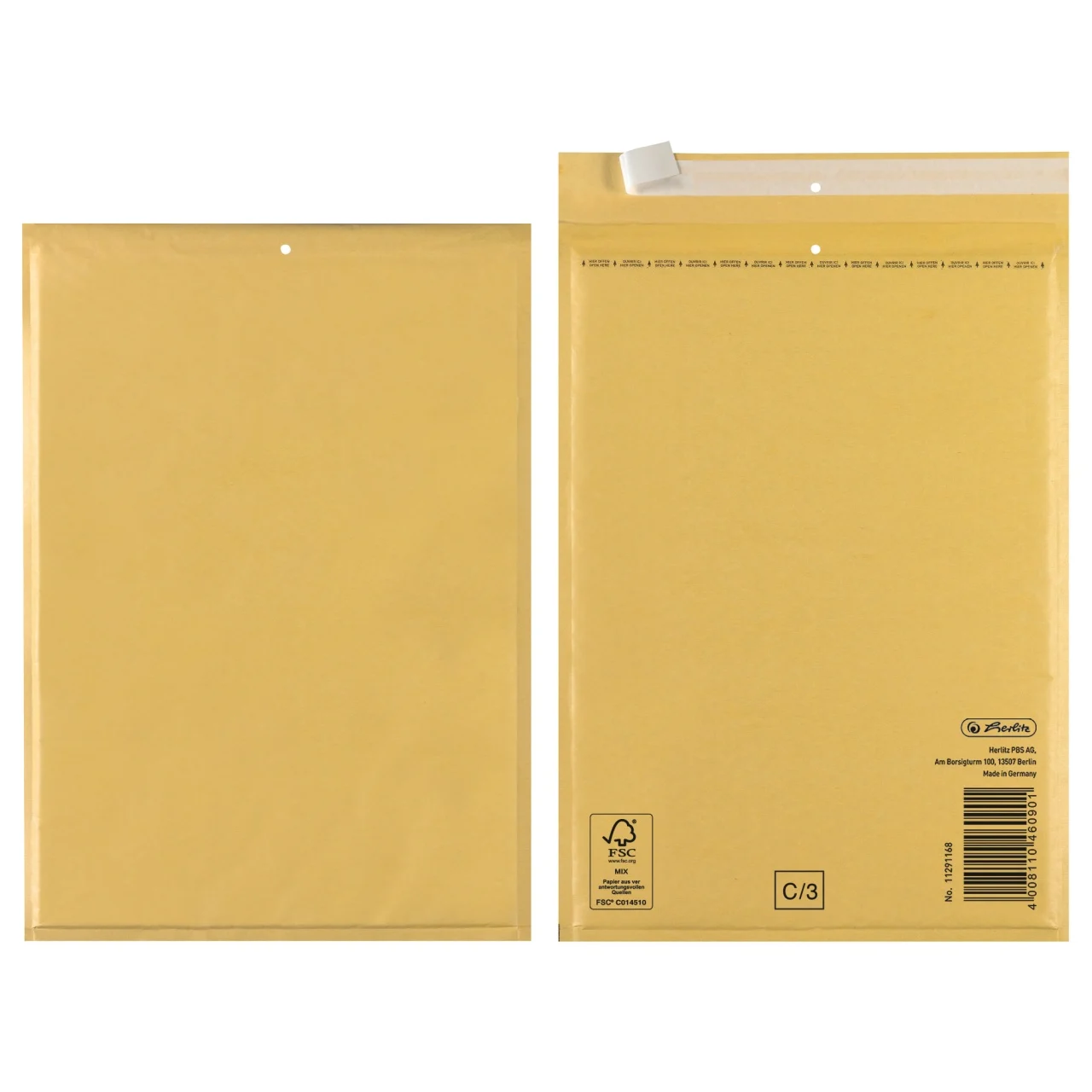 Organizare și arhivare - Plic cu alveole 170x220 mm autoadeziv 10/set Herlitz