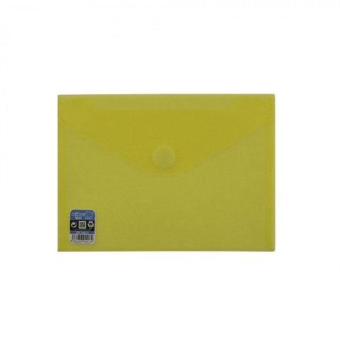Organizare și arhivare - Plic plastic pentru card galben clapa V Office Box