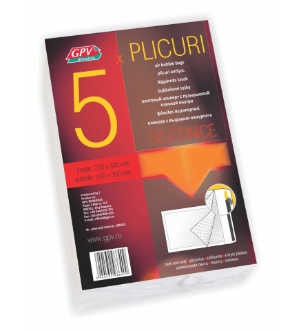 Organizare și arhivare - Plicuri cu bule 5 /set  22.9 x 32.4 cm