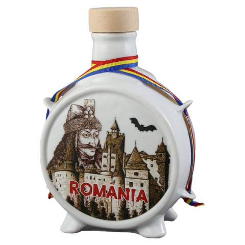 Băuturi și accesorii - Plosca din ceramica 9x13 cm Castelul Bran Romania