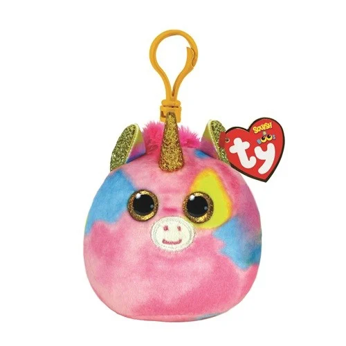 Jucării de pluș - Plus breloc TY 8.5 cm Squishy Beanies Fantas Unicorn