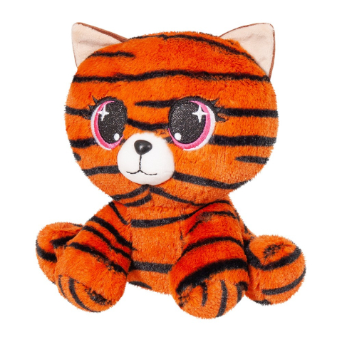 Jucării de pluș - PLUS PISICA CU IMPRIMEU TIGRU 25CM