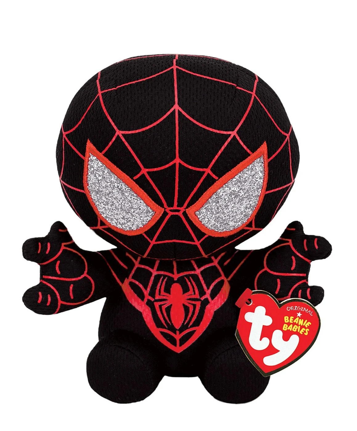 Jucării de pluș - Plus TY Beanie Babies Miles Morales Spiderman 15 cm