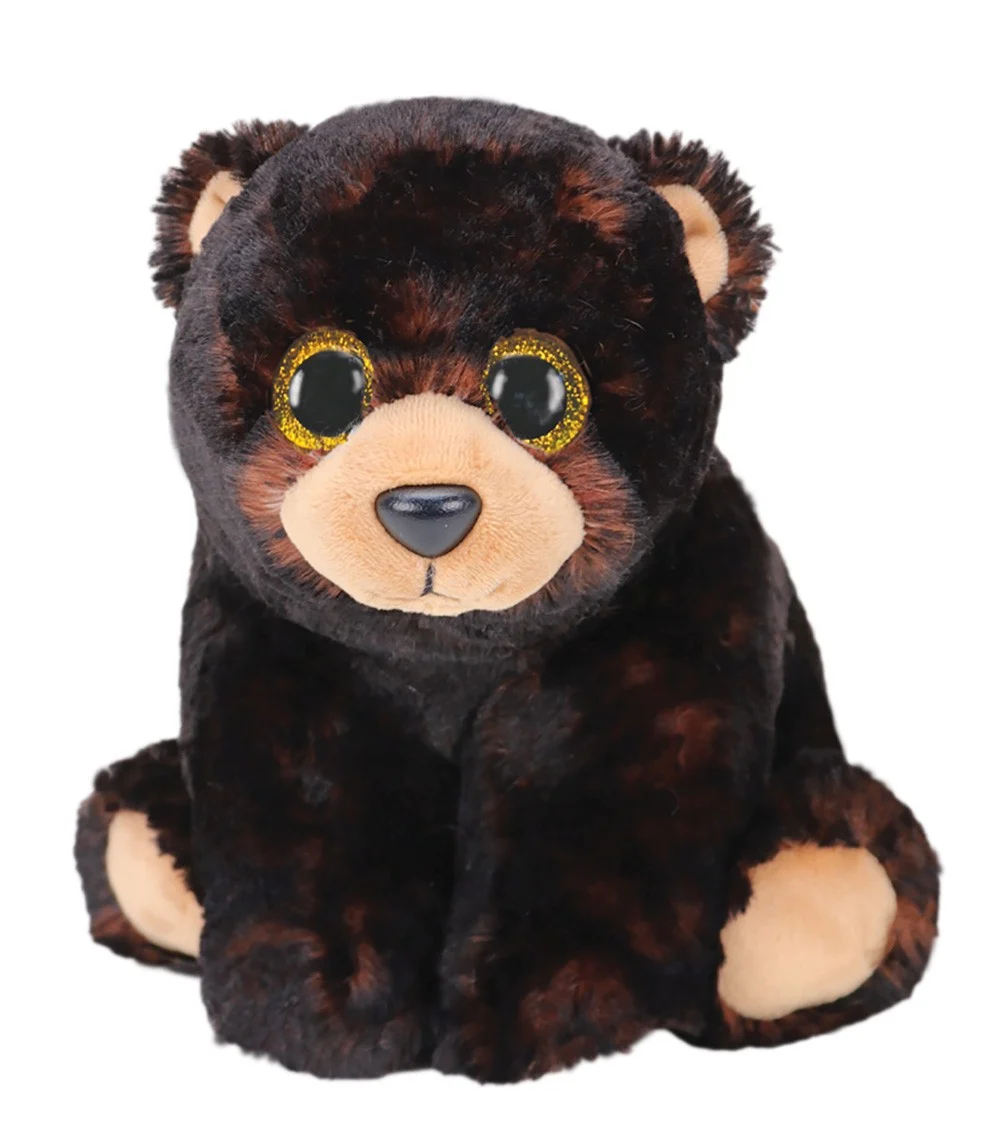 Jucării de pluș - Plus Beanie Babies urs negru maro 24cm TY