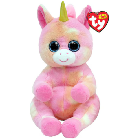 Jucării de pluș - Jucarie de plus Ty Beanie Bellies Unicornul Skylar 24 cm