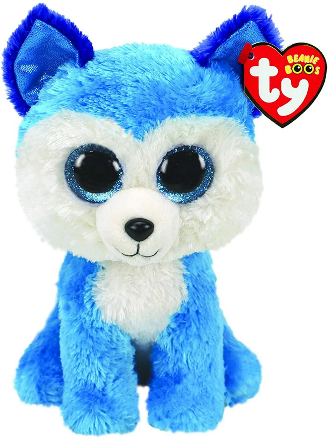 Jucării de pluș - Plus TY catel Husky albastru 24 cm