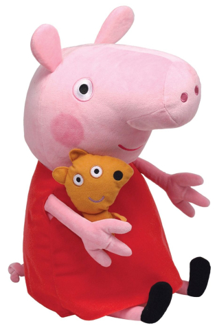 Jucării de pluș - PLUS TY 38CM BEANIE BABIES PEPPA PIG PEPPA
