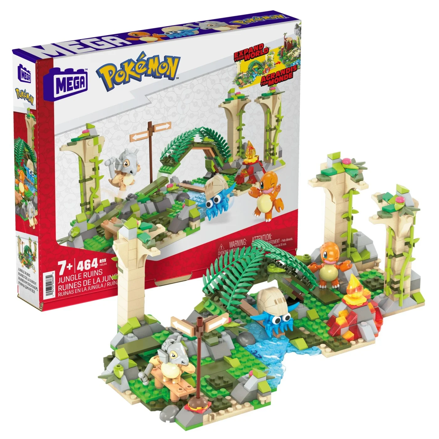 Jocuri de construcție și cuburi - Pokemon Mega Construx Ruinele Junglei