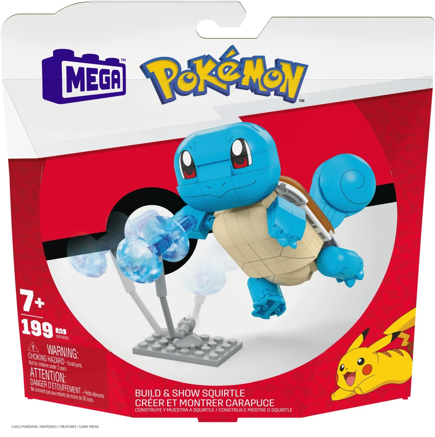Jocuri de construcție și cuburi - Pokemon Mega Construx Set de constructie Squirtle